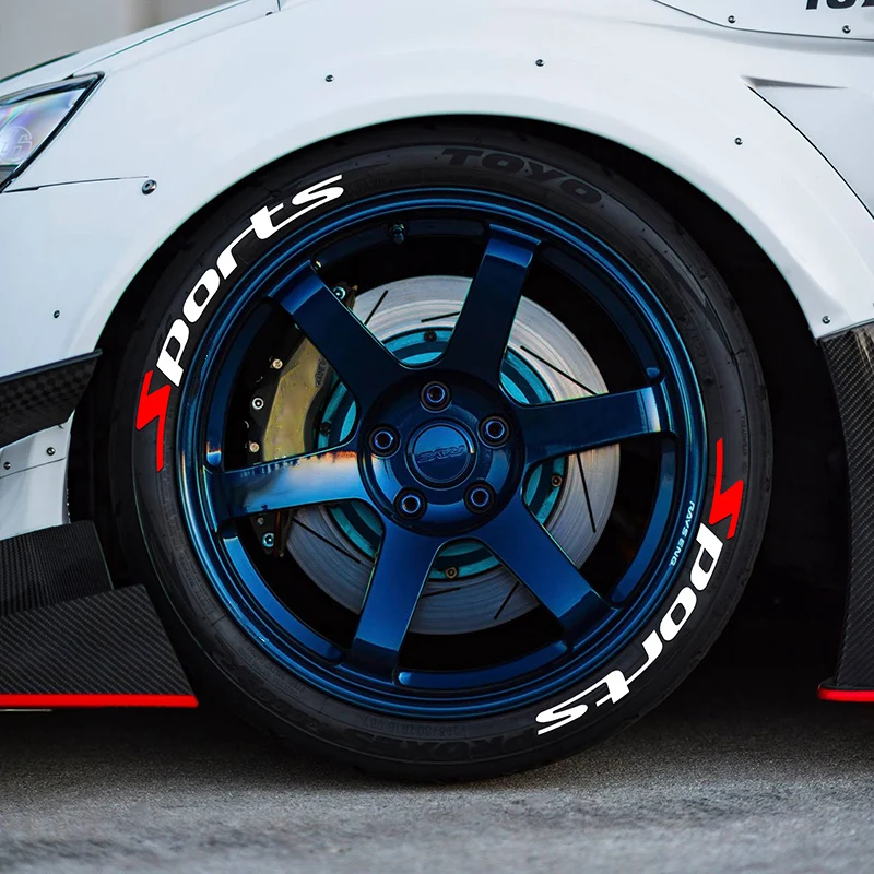 3D Thick Tire Wheel Stickers – Waterproof PVC Decals for Cars & Motorcycles