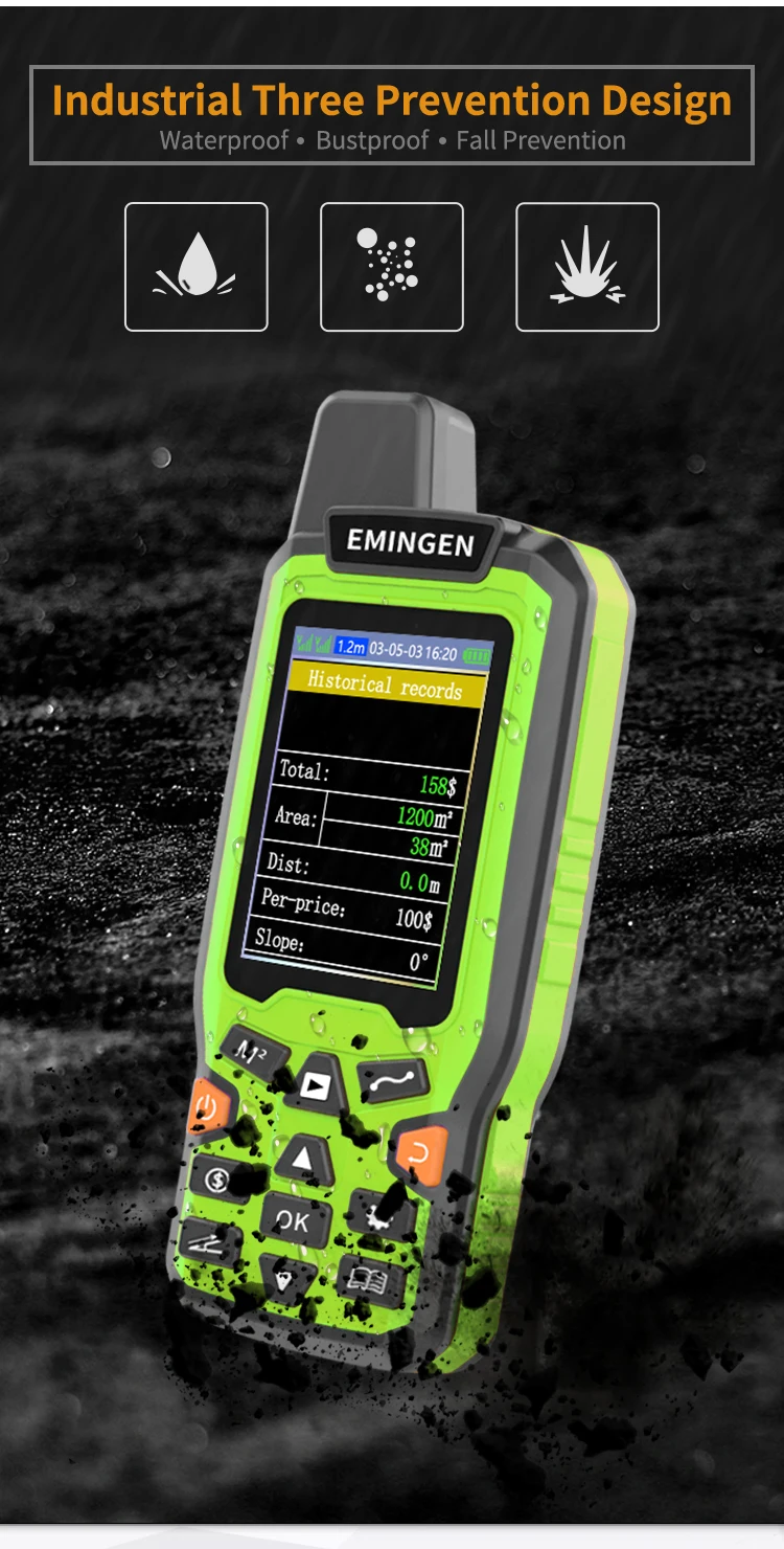 Heipoe EM90 HIGH PREGISION Handheld GPS Land surveying instruments Multi functio