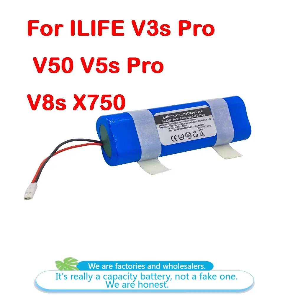 

Battery For ILIFE V3 Plus v5s Pro v5s Pro X750 v3s Pro 14.8V 2600mAh Rechargeable Battery Robotic Cleaner Accessories Parts