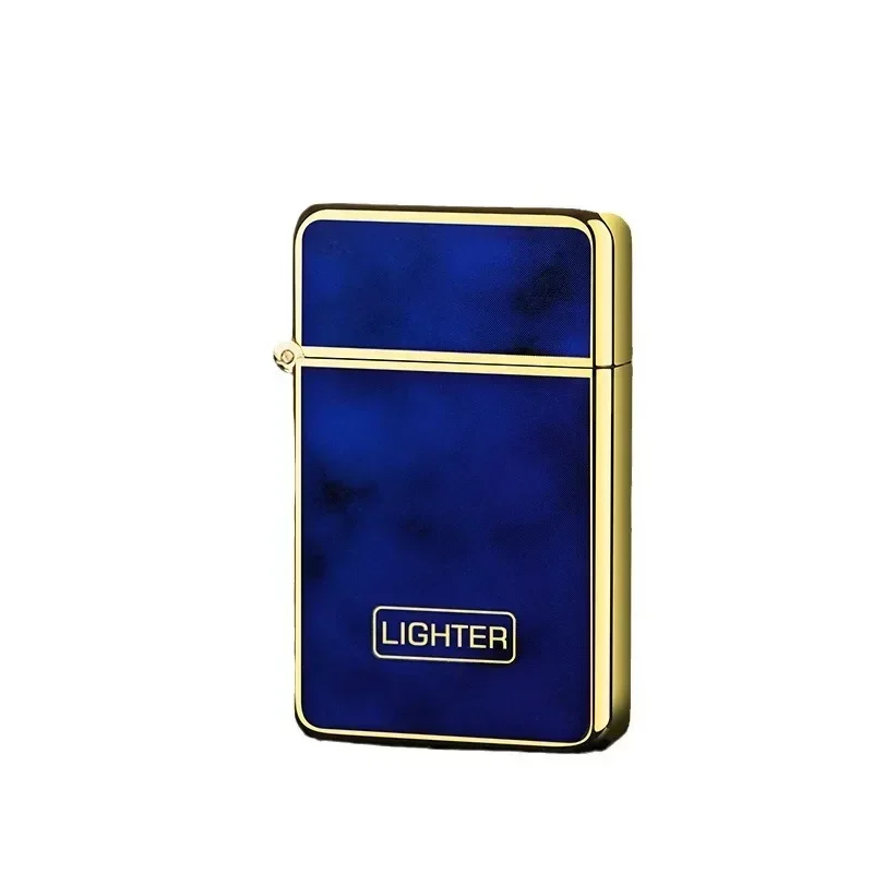 Red Jet Flame Luminous Inflatable Butane Gas Lighter Windproof Strong Powerful Cigar Torch Lighter for Smokers Gift