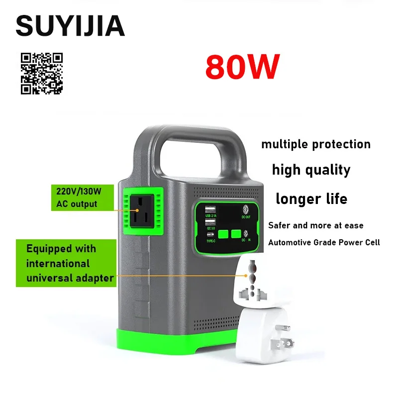 

Портативный внешний аккумулятор USB Type-C, 220 В
