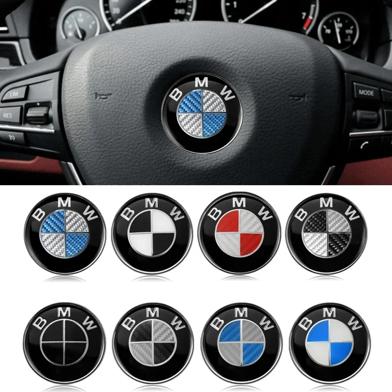 1X-45mm-Car-Steering-Wheel-Badge-Emblem-Sticker-Auto-Styling-For-All ...