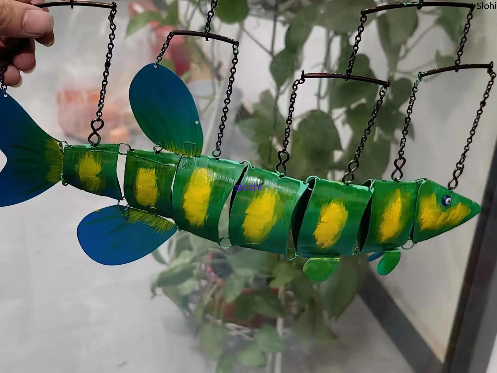 Campanelli Eolici Metallo Pesce Tropicale Creativo Windbell Pesce Decorazione Della Casa Artigianato E Decorazioni Appese Pescado Campana De Viento