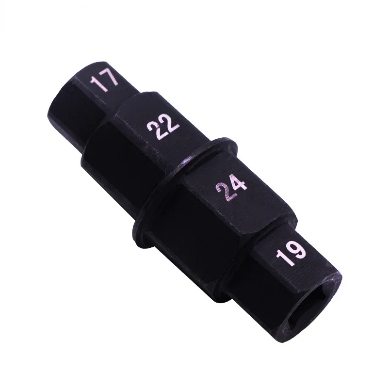오토바이 앞바퀴 스핀들 특수 분해 렌치, 앞바퀴 스핀들, 육각 분해 소켓, 17mm, 19mm, 22mm, 24mm