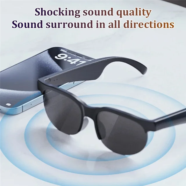 -FDDT TWS Xg88pro Bluetooth Smart Glasses Headphones Audio Hands-Free Call Sport Stereo Sunglasses Headsets Music HD Sound
