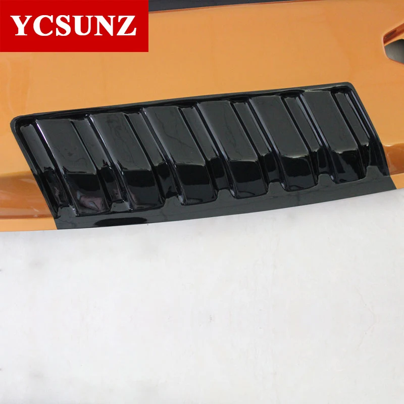 ABS Orange Black Bonnet Scoop Hood For Ford Ranger Wildtrak T6 2012 2013 2014 Pickup Truck Accessories
