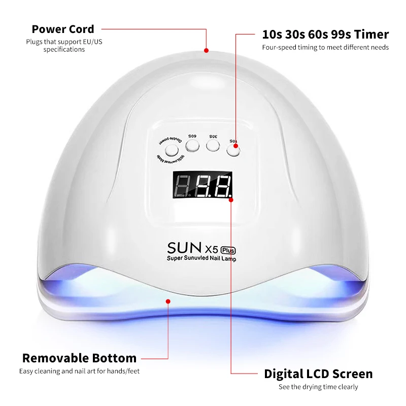 120W Professional Nail Art UV LED Light 36 LED Professional Gel Polish Drying Light with Timer Auto Sensor Equipment Tool 3