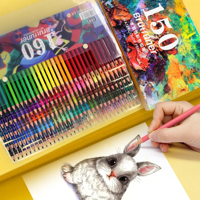 Professional Watercolor Color Pencil  Colored Pencils Art Professional -  Wooden Colored Pencils - Aliexpress
