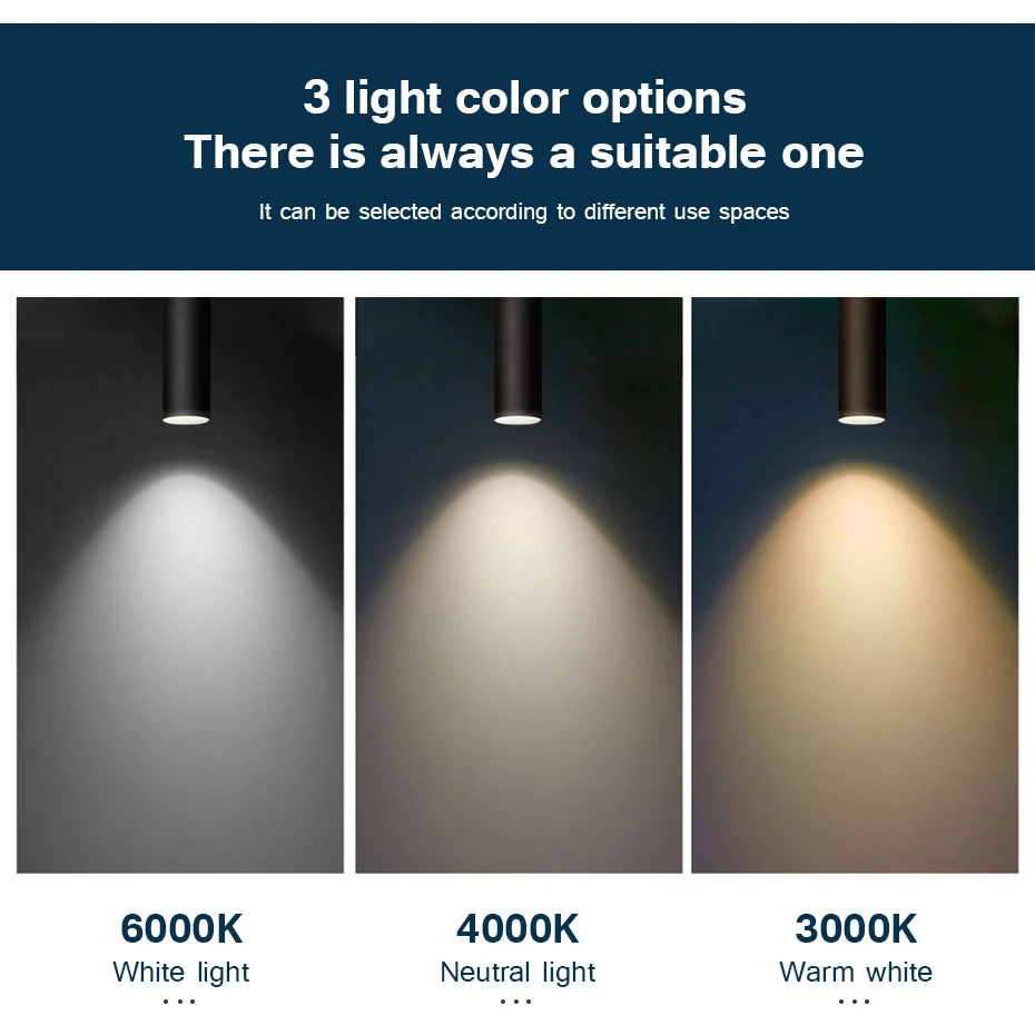 LED Track Light Spot Lights COB Rail Lamp 220V 110V 5W LED Ceiling Pendant Lights Clothing Shop Bar Hanging Decor Lighting 4