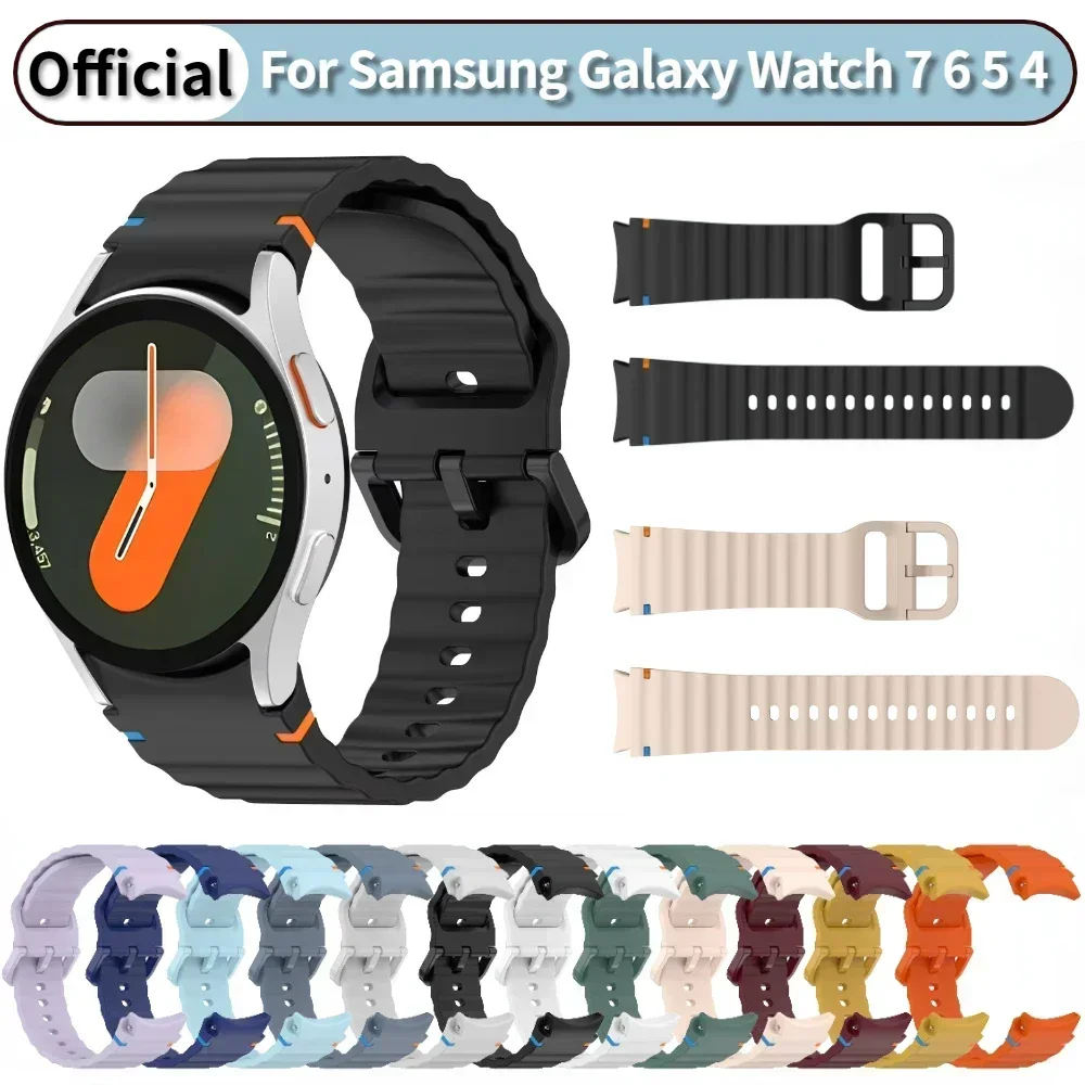 Enhanced Sport Silicone Watch Strap - Original Wristband for Samsung Galaxy Watches