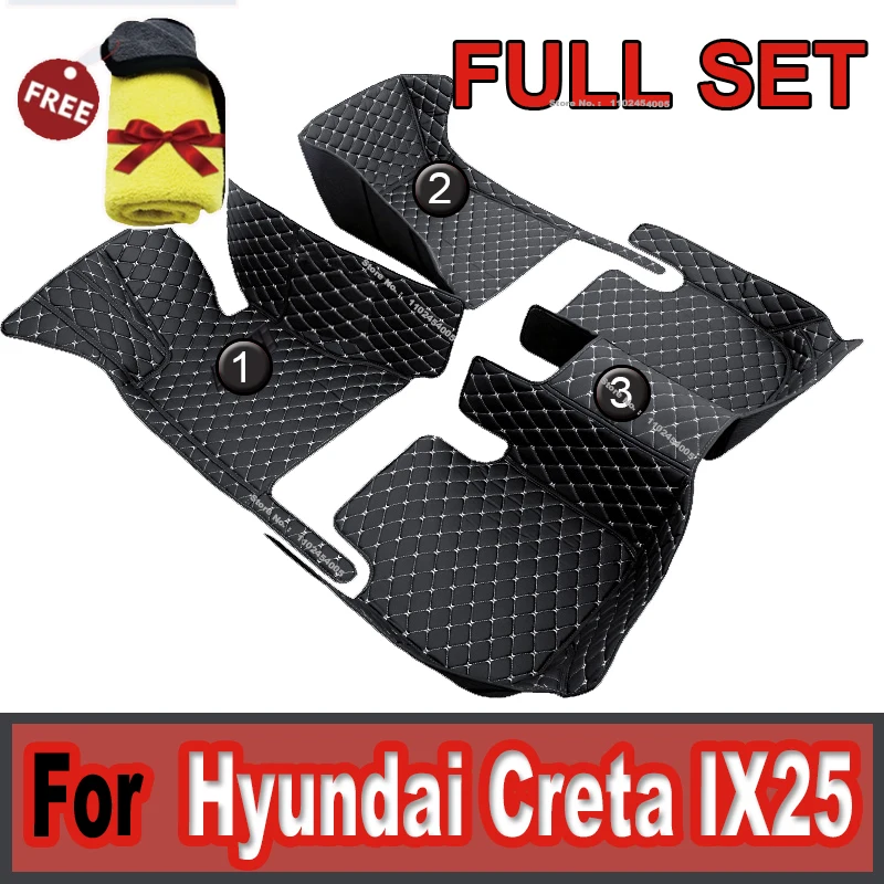 

Автомобильные коврики для Hyundai Creta IX25 2019 2018 2017 2016 2015, декоративные защитные автомобильные аксессуары, коврики для интерьера