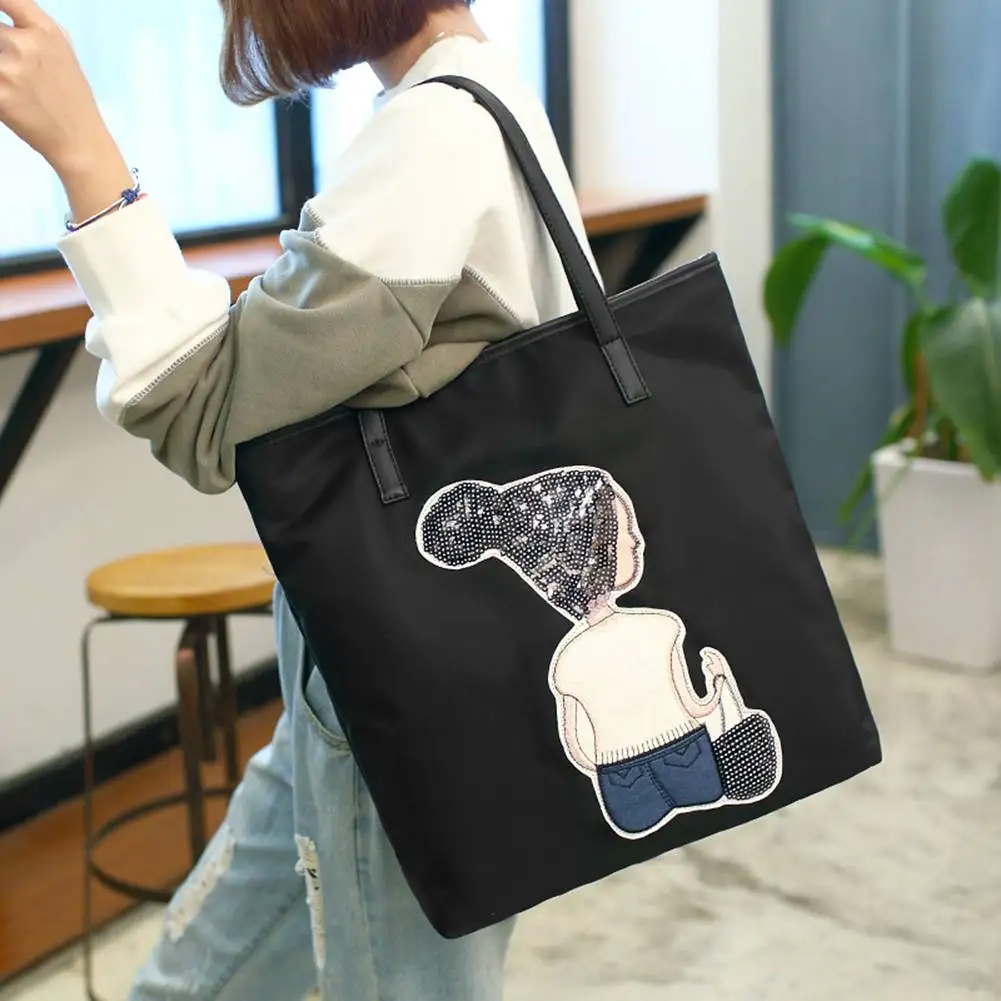 

Drop Shipping Women Totes Bag Fashion Embroidery Sequins Shoulder Purse OL File Bags