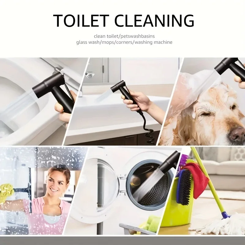 Stainless steel bathroom accessory set suitable for bathrooms, modern dual-mode bathroom with dual outlet angle valves