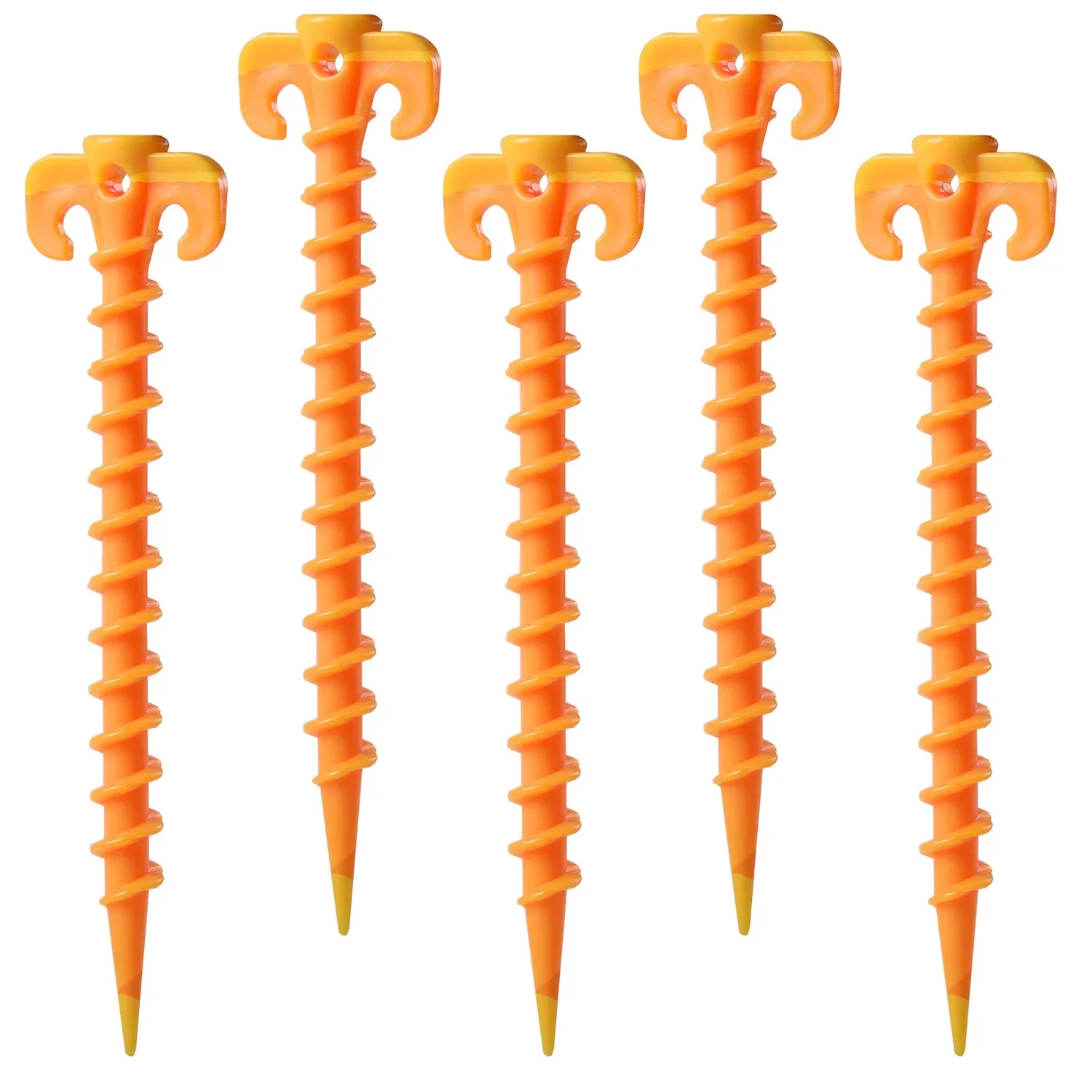10PCS Plastic Tent Hook Stakes Camping Tents Accessories Ground Support Nails Peg Screw Anchor Shelter Tent Stakes Pegs tent pegs camping tent accessories tent hooks