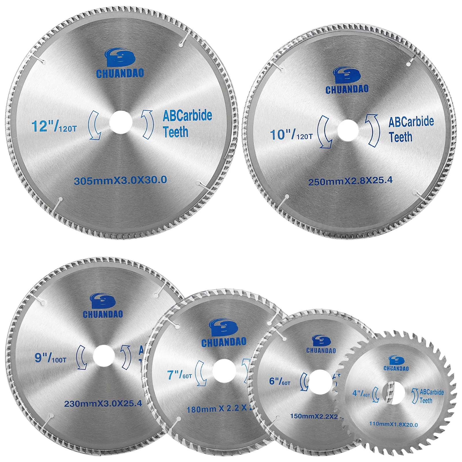

Multipurpose Wood Circular Saw Blade Wood Cutting Disc Carbide 6in/7in/8in TCT Saw Blade Tools Cutting Disc