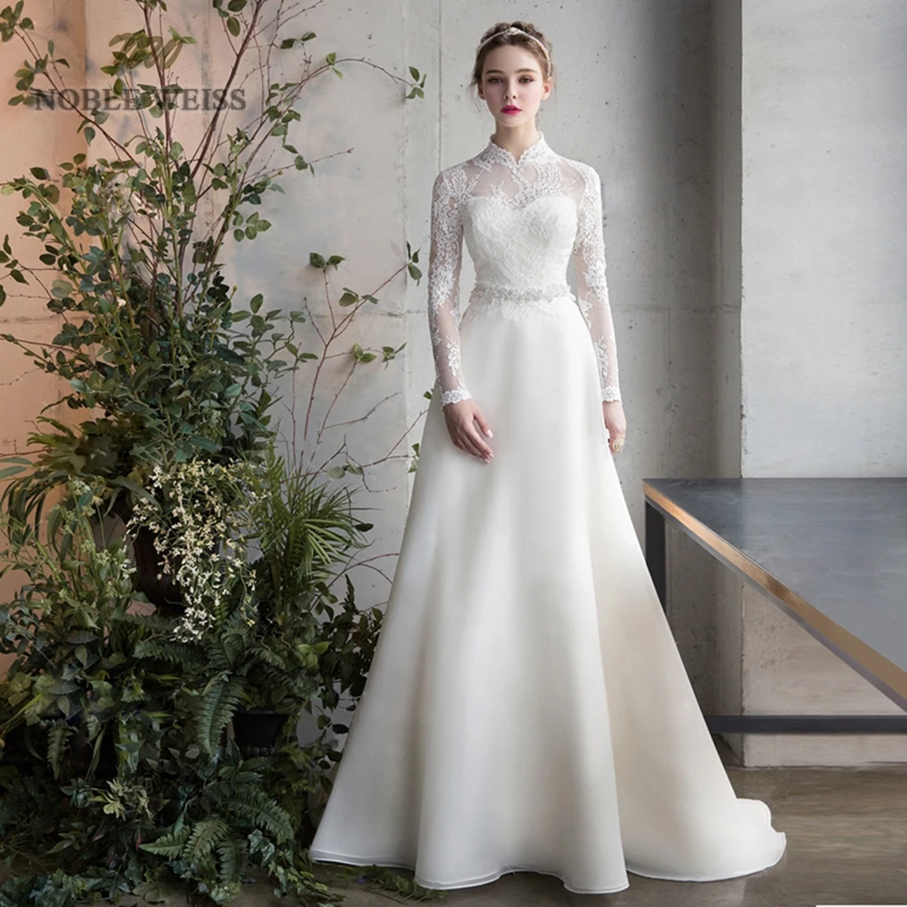 Wedding Dress Organze Noivas E Festas Wedding Dress Floor-Length A - Main Image