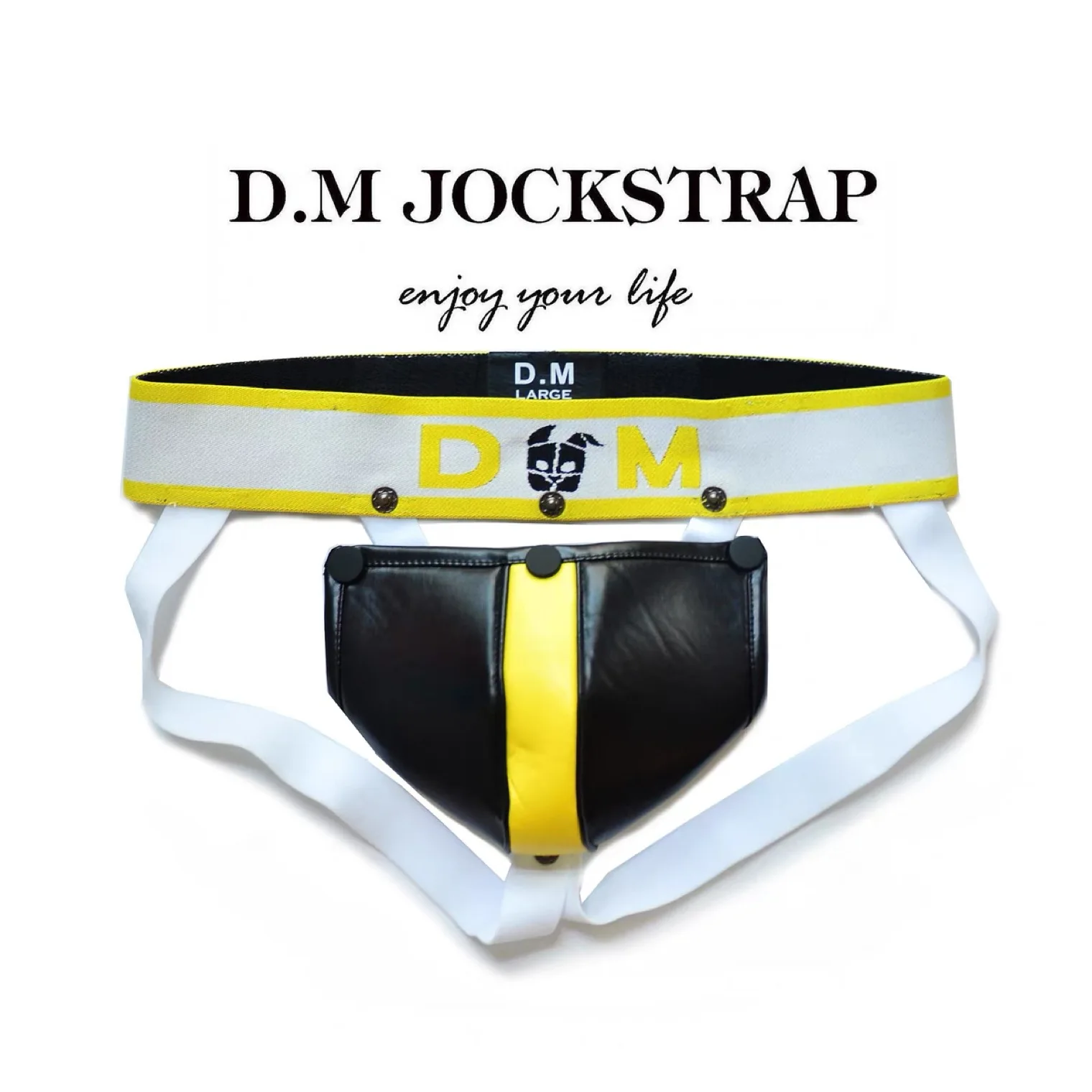 Men's Gay Underwear Low Waist Jockstrap Sexy Detachable Button Panties thong personality Orgy Party Show