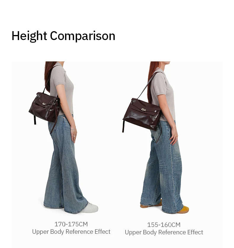 Split leather tote, base view