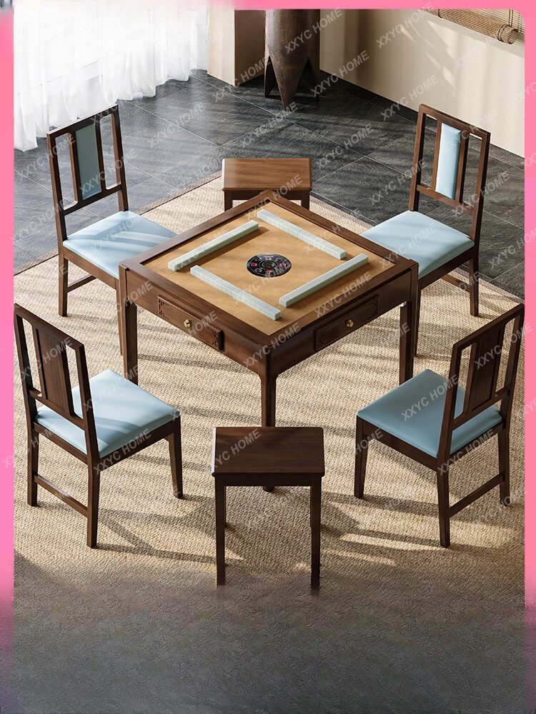 

Solid Wood Mahjong Table Mahjong Machine Dining Table
