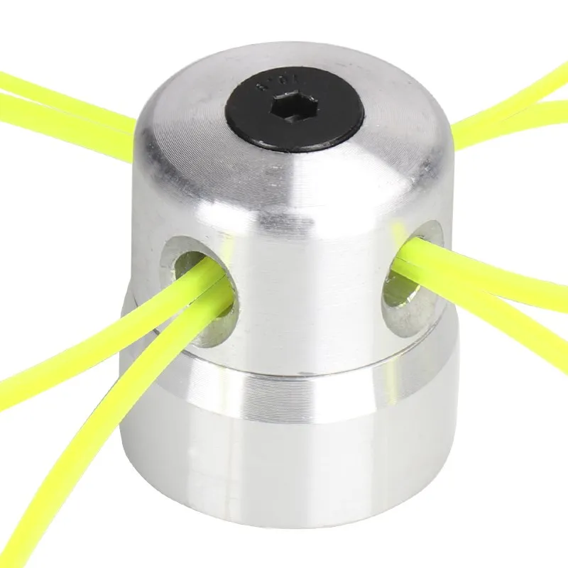 Grass Trimmer Head Aluminum with Four Trimmer Lines for Universal Brush Cutter Replacement