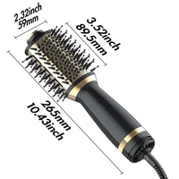 Sèche-cheveux et brosse 4-en-1, brosse sèche-cheveux ovale, mini brosse à air chaud pour tous types de cheveux, cadeau idéal 3