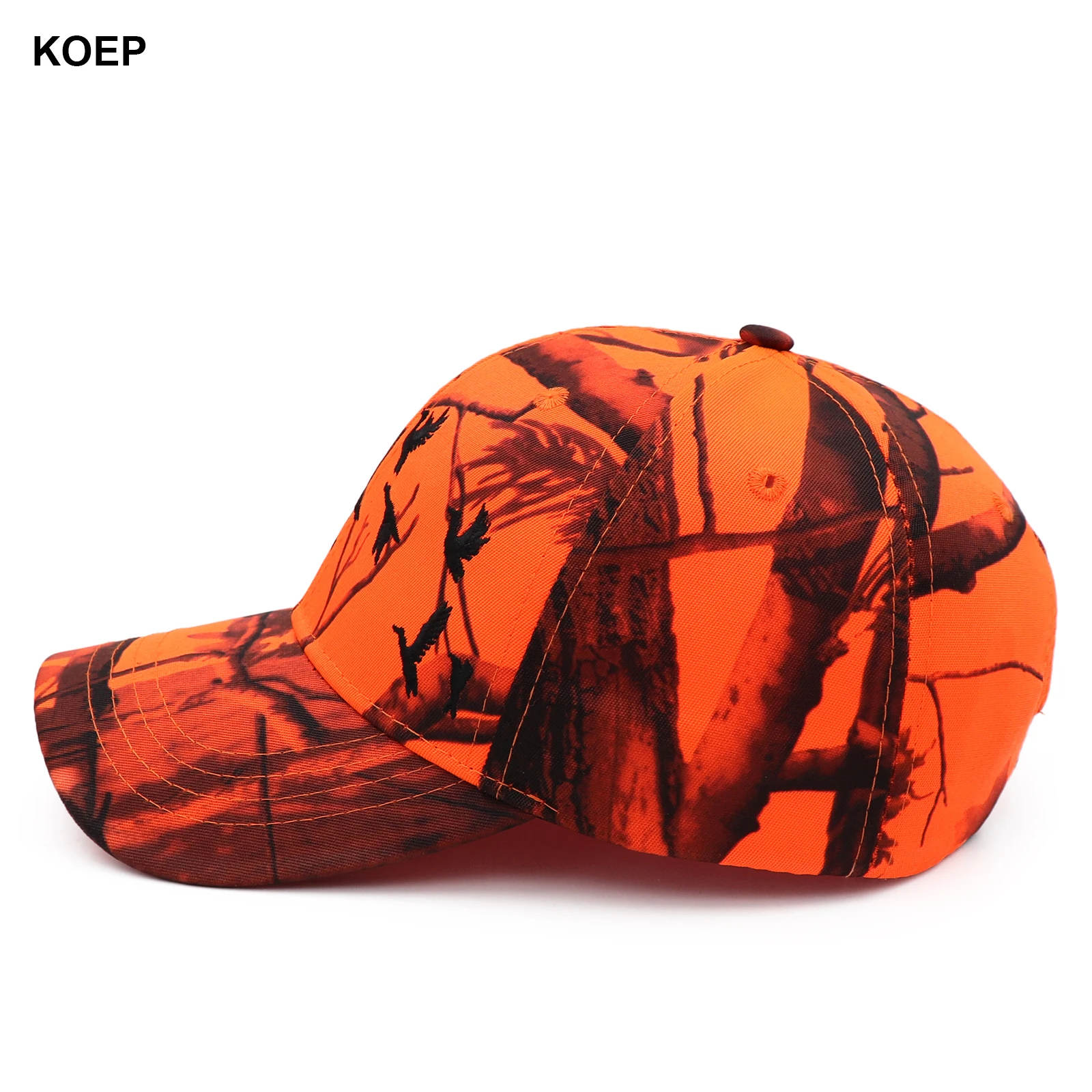 KOEP New Tree Orange Camo Baseball Cap Fishing Caps Men Outdoor Hunting Camouflage Jungle Hat Wild Duck Embroidery 5