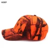 KOEP New Tree Orange Camo Baseball Cap Fishing Caps Men Outdoor Hunting Camouflage Jungle Hat Wild Duck Embroidery 5