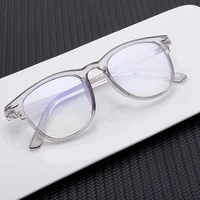 Transparent Myopia Glasses Women Blue Light Blocking Computer Eyeglasses Men Oversized Ultralight Shortsighted Eyewear 0 To -600 1