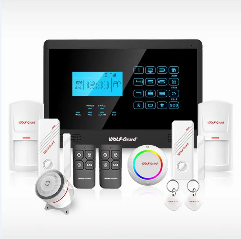 Self defense products Tuya WIFI Smart home Gsm Alarm Security Alarm System Support Alexa and google