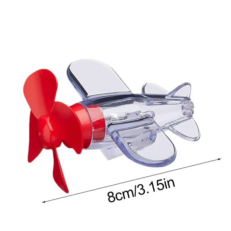 Motorcycle Handlebar Decor Wind up Airplane Toy Wind Powered Car Exterior Ornament Electric Scooter Handlebar Decoration Pendant