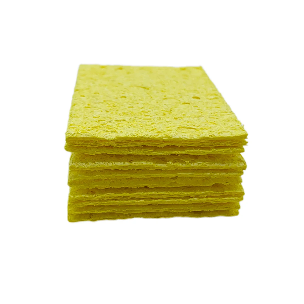 5/10Pcs Soldering Iron Tip Cleaning Sponge Pads Eletric Welding High Temperature Resistant Compressed Sponge Welding Accessories Soldering Iron Tip Cleaner Soldering Iron Cleaner