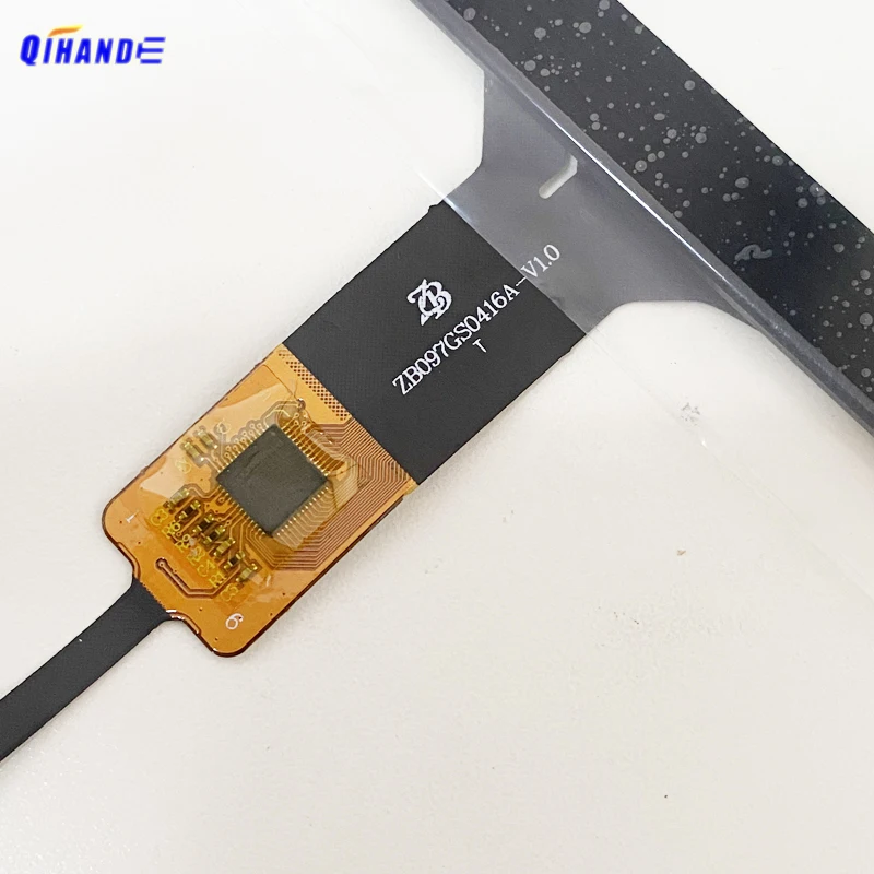 Polegada 2.5d 6pin Toque Zb097gs0416a para Cs-ctp10183-a Fpc Carro Sensor de Toque Painel Gps Peças Digitador para Tesla Rádio Vidro 9.7 - Imagem 4
