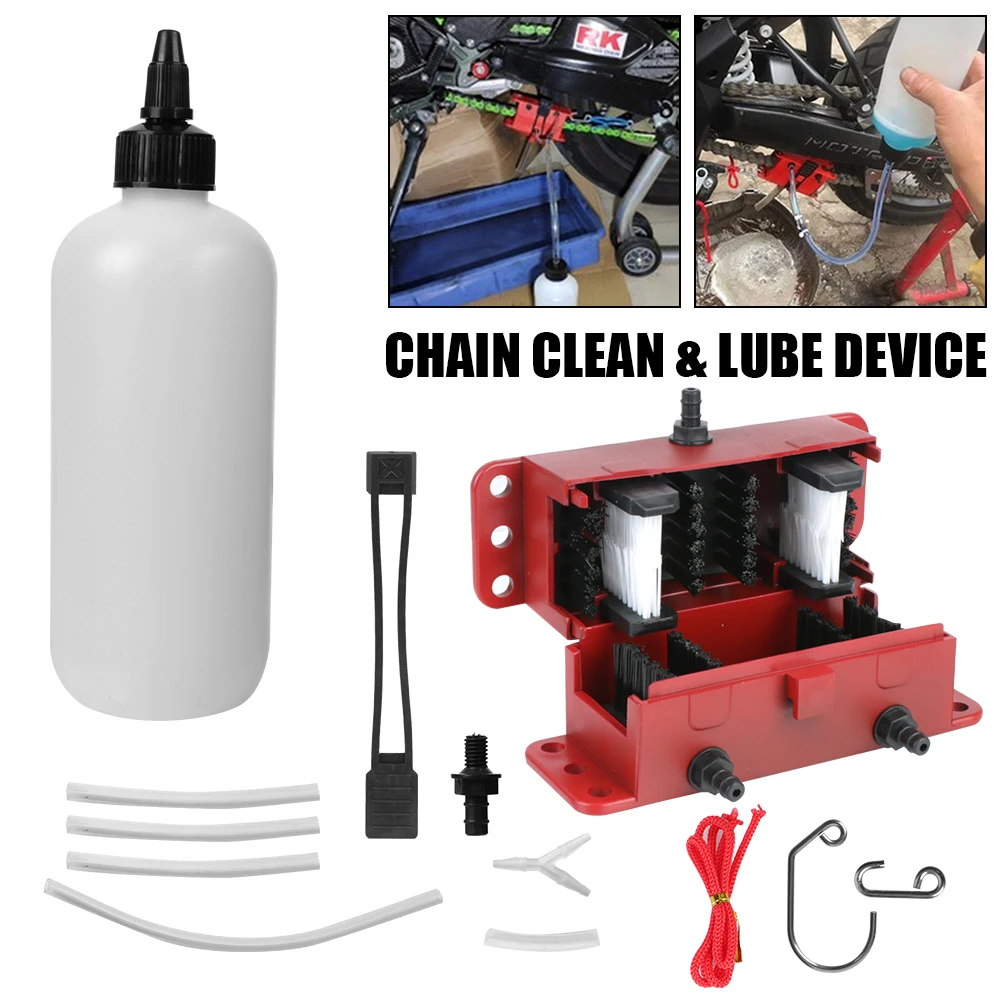 Chain Maintenance Brush Gear Cleaner Tool Motorcycle Chain Cleaning Kit