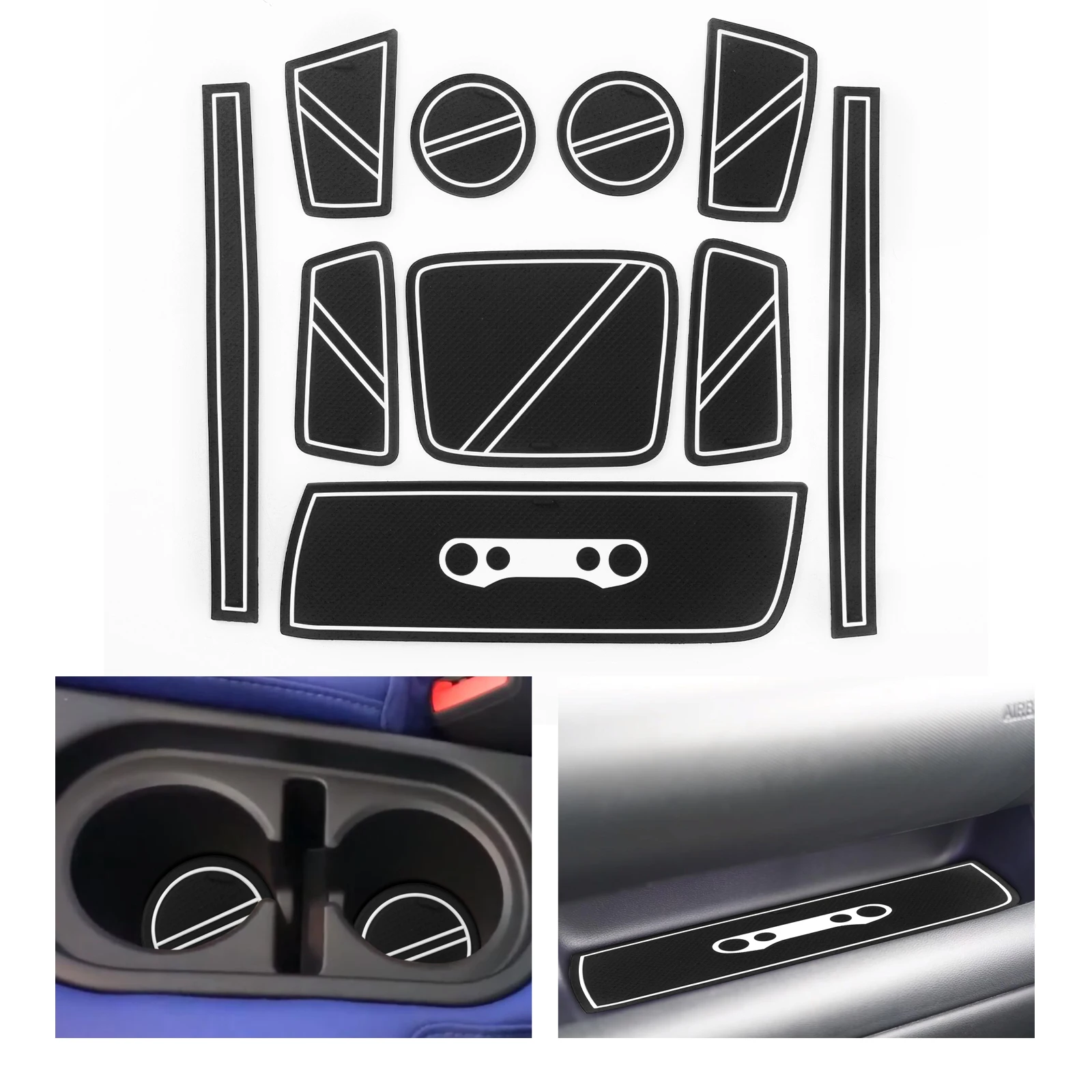 for-Hyundai-Casper-2021-2022-Anti-Slip-Gate-Slot-Cup-Mat-Non-Slip-Door ...