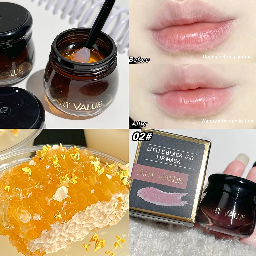 Lip Mask Sleeping Night Moisturizing Lip Balm Nourishing Lightening Honey Oil Gel Cream Lips Care Korean Cosmetics For Women