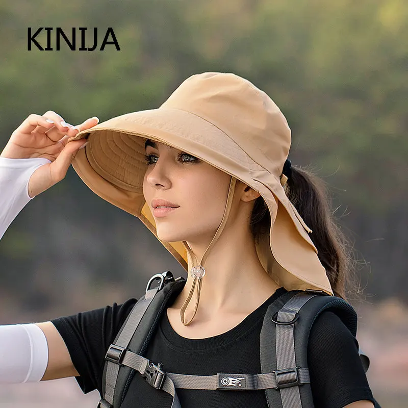 Women Wide Large Brim Sun Hat Bucket Hat Summer Outdoor Fishing Hiking women-wide-large-brim-sun-hat-bucket-hat-summer-outdoor-fishing-hiking