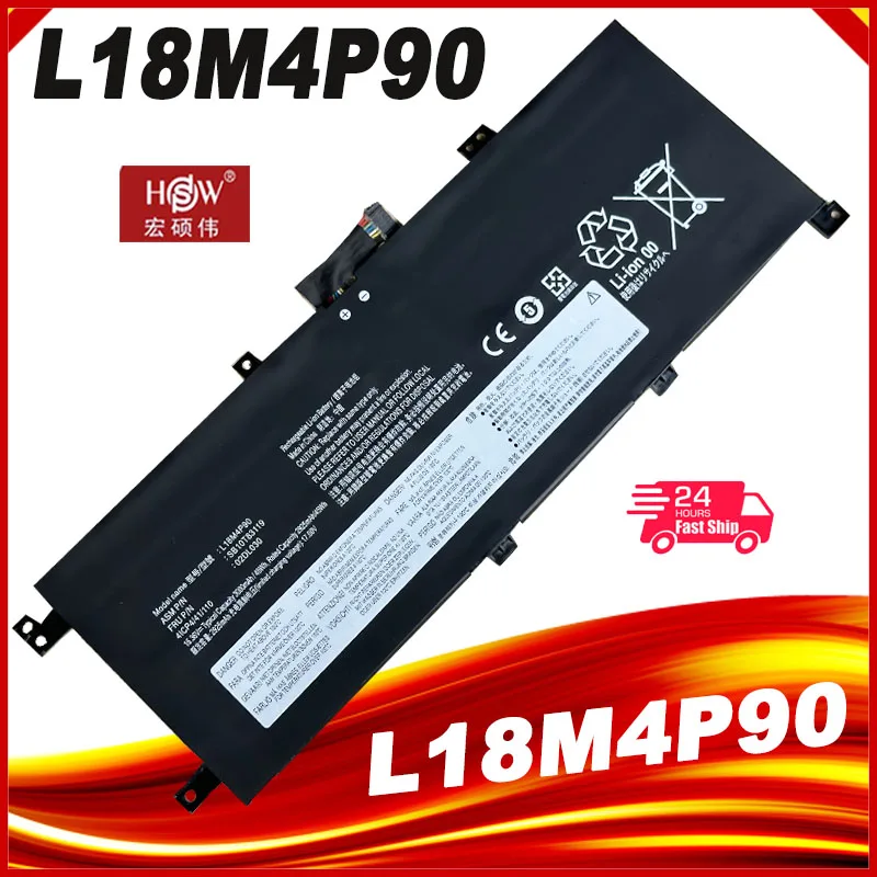 Bateria do Portátil Lenovo Thinkpad L18c4p90 L18m4p90 L13 Yoga 20r6s00800 Thinkpad S22023 2023 Series 15.36v 46wh Novo