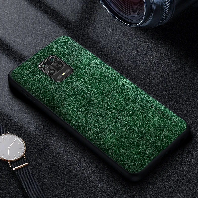 Premium Luxury Leather Retro Business Style Solid Color Phone Case