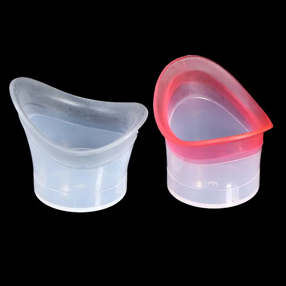 2Pcs Eyewash Cup Silicone Resuable Soft Eye Bath Cup Eye Wash Cup For Elderly Women Men Children Precision Fitting Eye 4