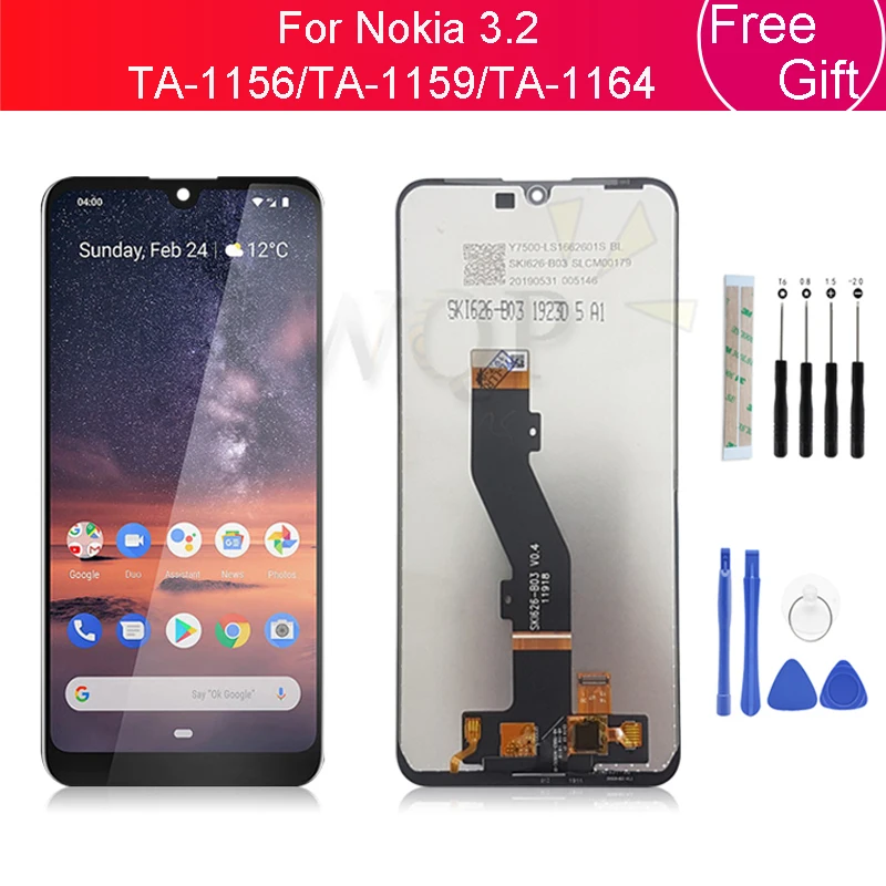 

For Nokia 3.2 LCD Display Touch Screen Digitizer Assembly TA-1156/TA-1159/TA-1164 lcd Replacement Repair Parts