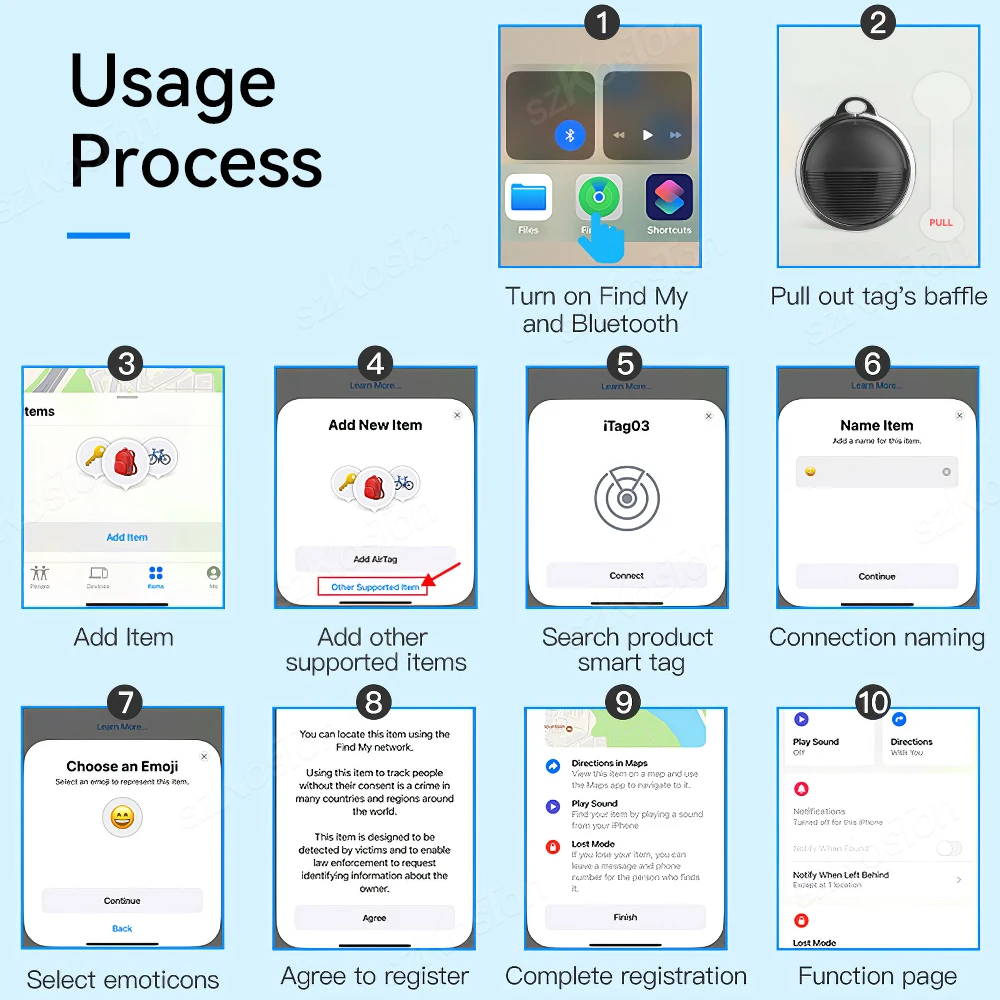 Mini GPS Tracker For Apple Find My Key Smart Tag for Luggage Keys Wallet Bags Suitcase Lost Smart Bluetooth Tracker IOS System gps tracker,gps locator,key finder,anti lost tracker,bluetooth tracker,bluetooth finder
