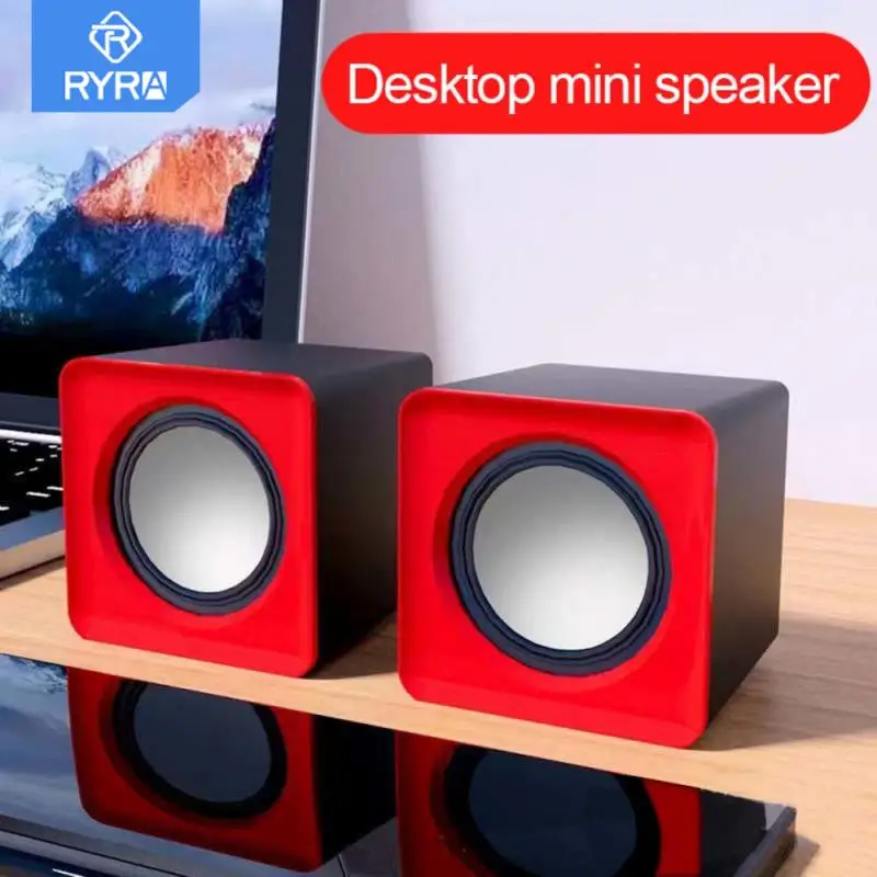 

RYRA Mini Computer Speaker USB Wired Speakers 3D Stereo Sound Surround Loudspeaker For PC Laptops Notebook Portable Loudspeakers