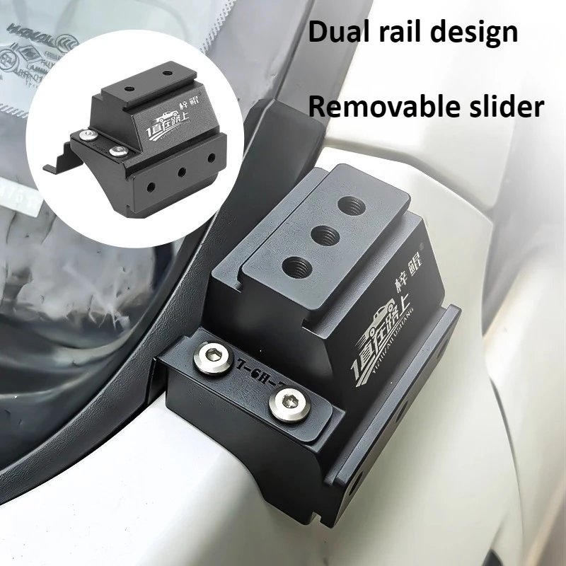 For Haval 1st Generation Dargo Car A Pillar Spotlight Bracket Front Engine Hood Quick Release Dual Guide Rail Expansion Stand detail image 3