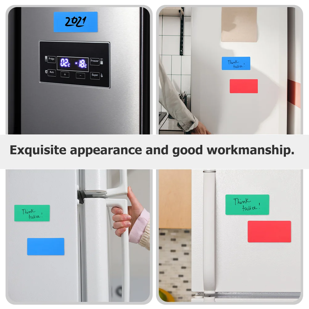10Pcs Magnet Memo Tags Colored Display Label Fridge Label for Warehouse Classroom Whiteboard