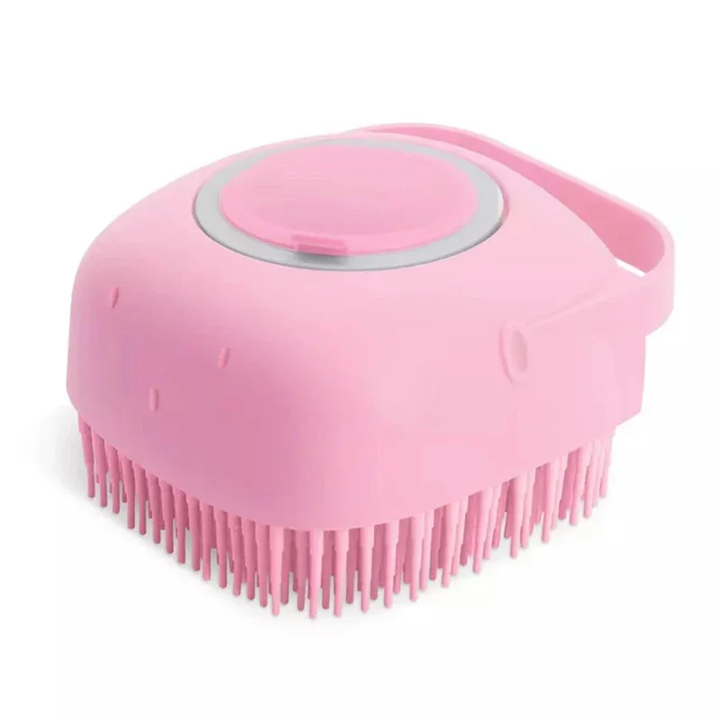2-in-1 Pet Bath Brush – Soft Silicone SPA Massage & Grooming Comb for Dogs & Cat