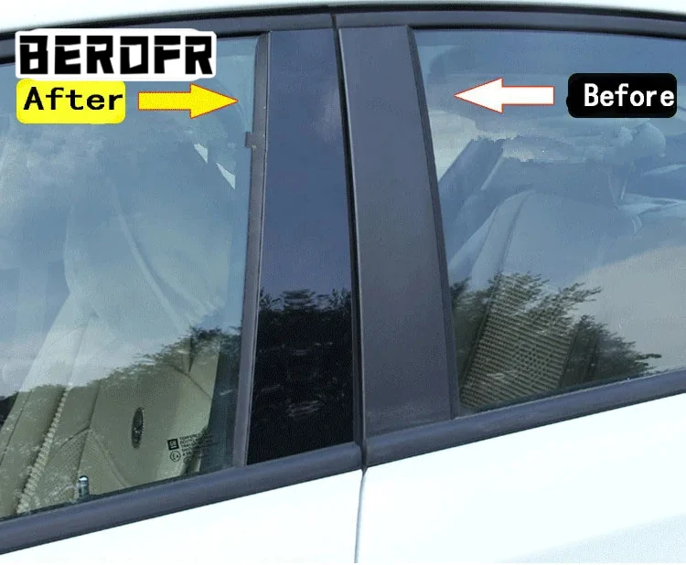10Pcs/Set for TOYOTA RAV4 XA50 Door Window Pillar Posts Trim Molding Cover Kit Decorative Accessories
