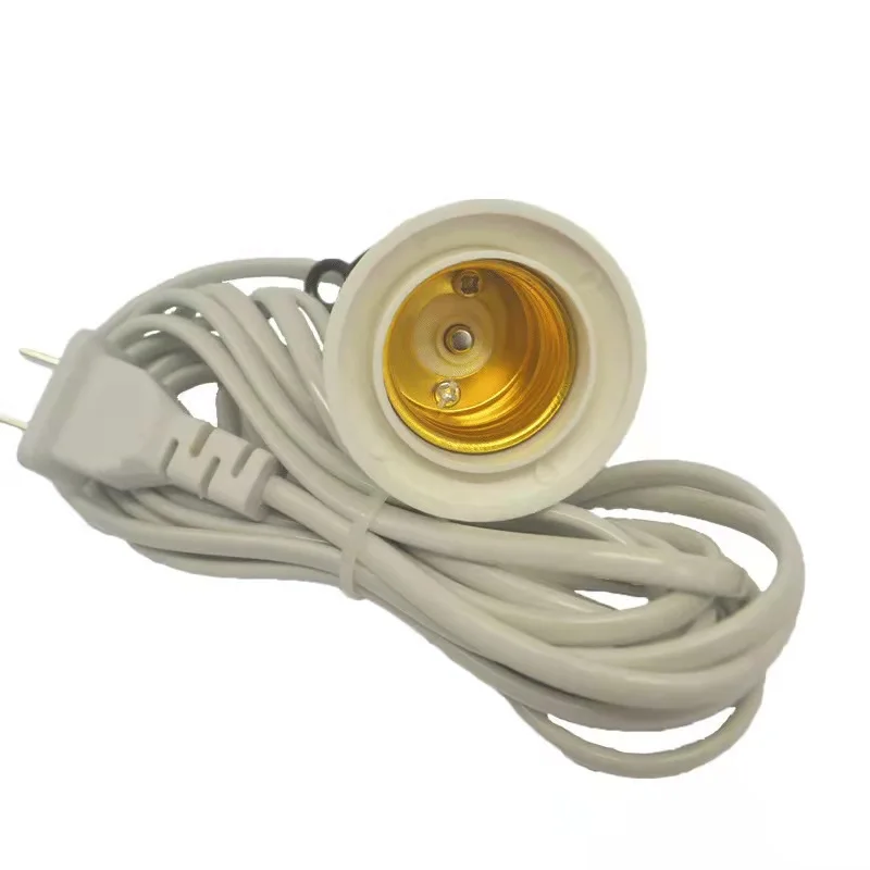 5M Extension Hanging Lantern Pendant Light Lamp Cord Cable E27 Socket with On/Off Switch 2-pin Plug for Kitchen Bedroom Light