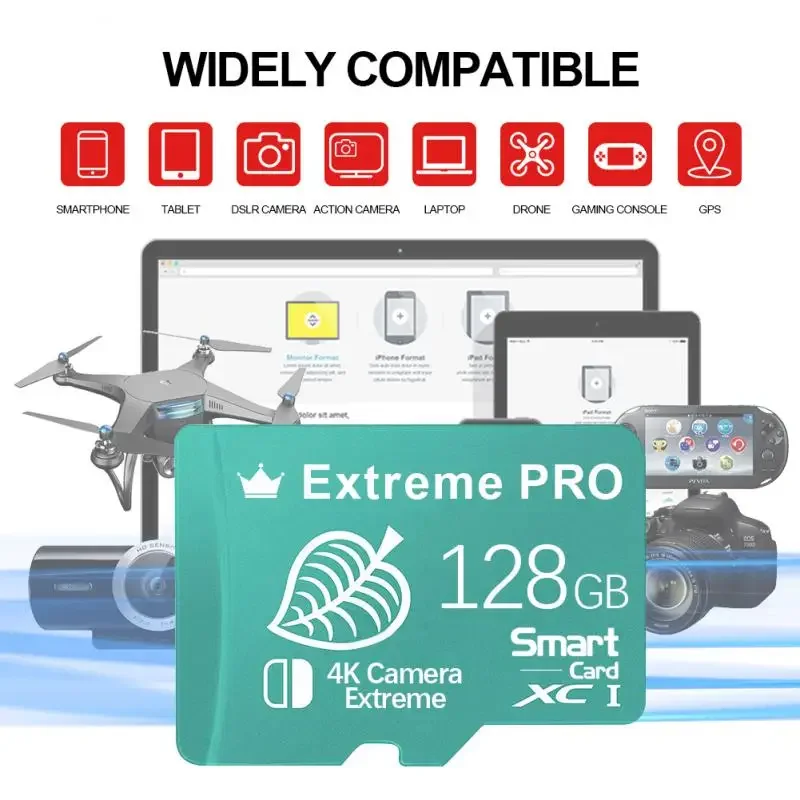 Micro SD Card Original 2TB Flash Class10 1TB Memory 128/256/512GB for Nintendo Switch Accessories