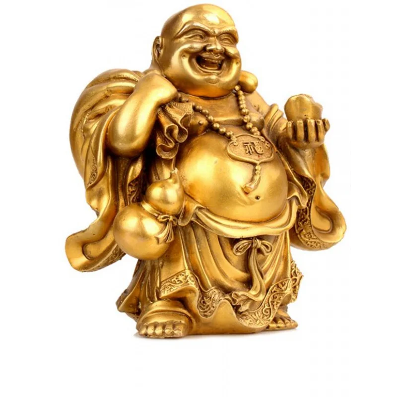 

DYZ +++++Maitreya smiling Buddha belly laugh Maitreya Buddha copper bag of gold Buddha Ping