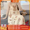 Summer Cotton Princess Sleepwear Dress Women Cute Bear Printing Nightgowns Sleeveless Sleep Tops Thin Lingerie Night Gown